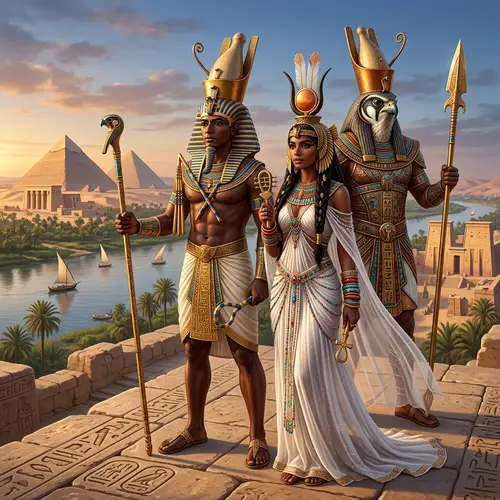Realistic Egyptian Gods Depiction | Ancient Mythology Art