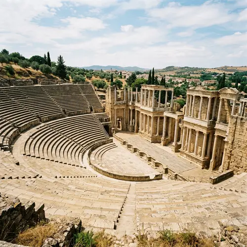 Ancient Roman Theater with Greek Architectural Influence