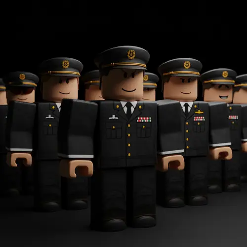 Roblox Military Avatars in Dramatic Scene