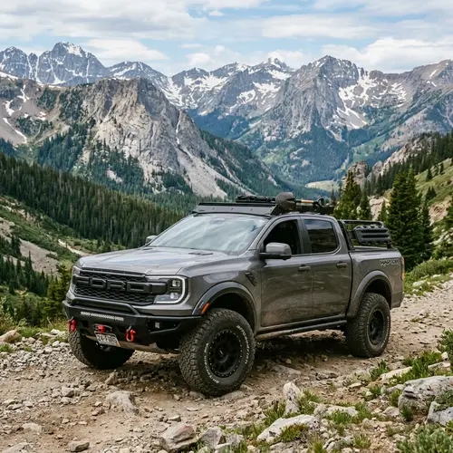 2024 Ford Ranger with Larger Wheels and Tires | Mountains