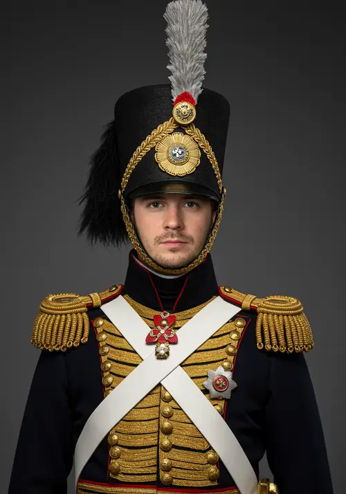 19th Century French Military Figure Portrait