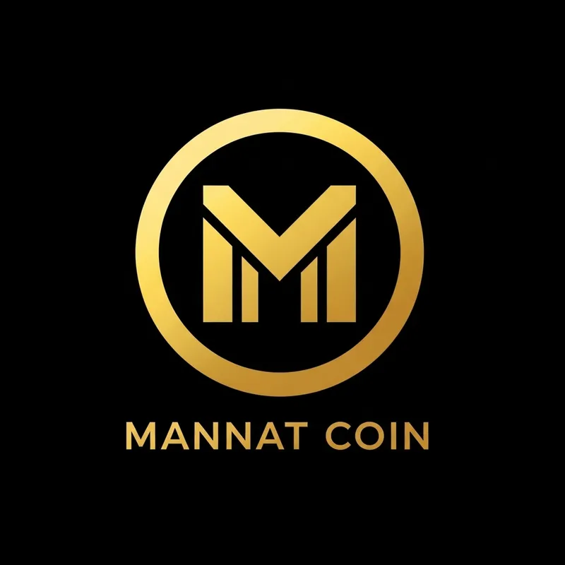 Mannat Coin: Unique BTC-style Logo Design