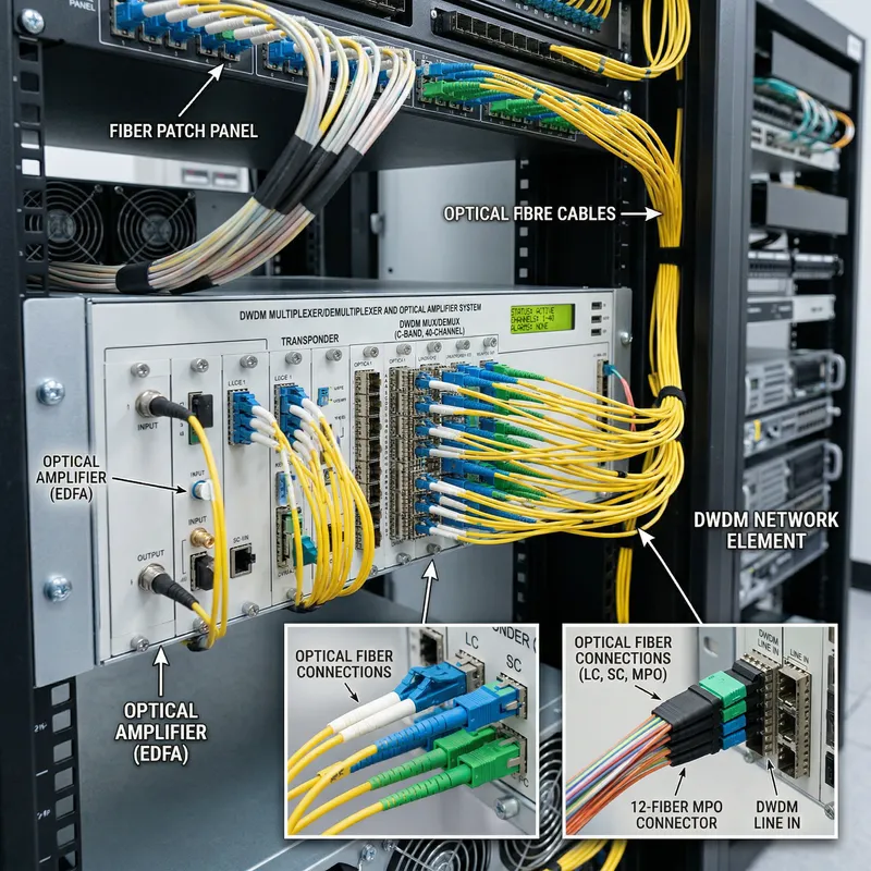 Optical Fiber Cables and DWDM Network Overview