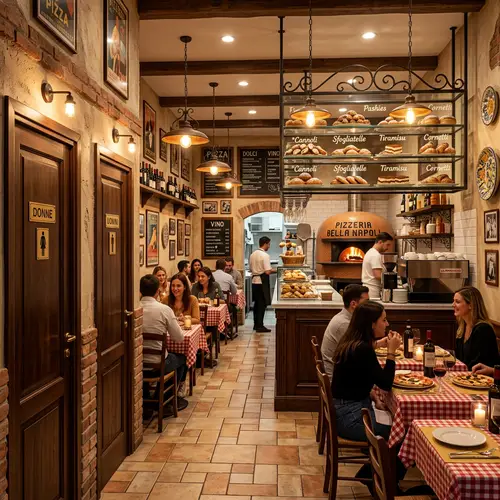 Authentic Italian Pizzeria Restaurant - Welcoming Ambience