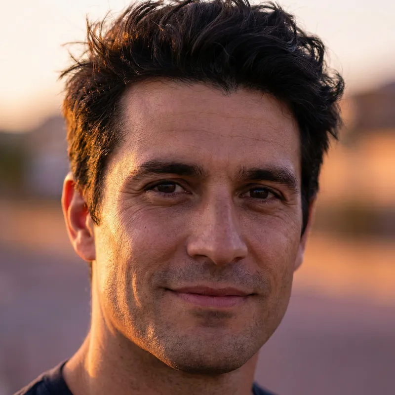 Attractive Man's Portrait with Strong Jawline Attractive Man's Portrait with Strong Jawline