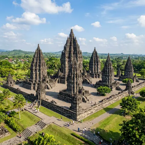 3D Prambanan Temple: Intricately Detailed Hindu Architecture