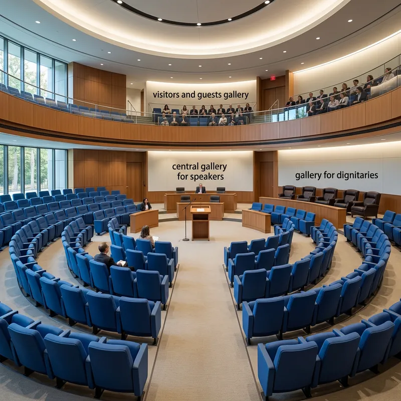 Accessible Plenary Hall Design with 50 Seats