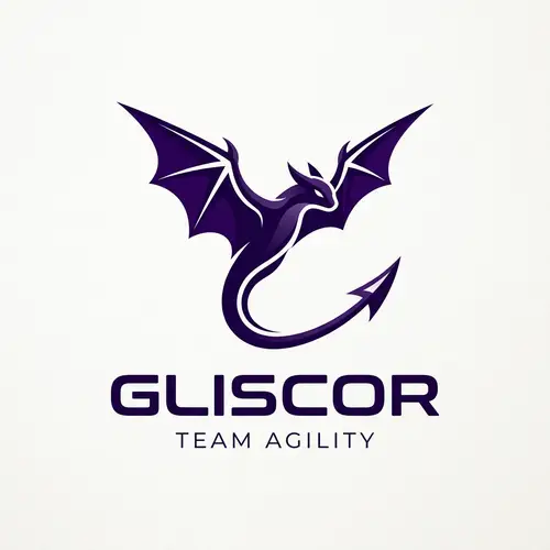 Gliscor Team Logo: Minimalist Design Inspired by Gliding Creature
