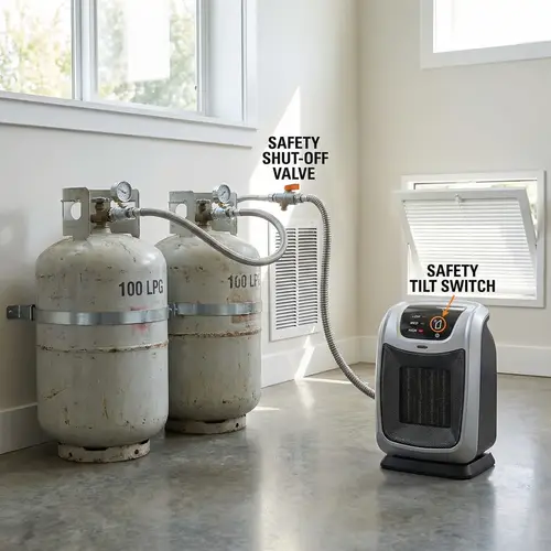 LPG Gas Tank Line for Efficient Space Heating