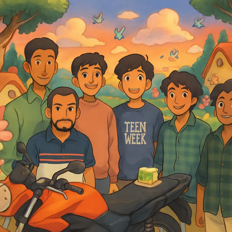 Whimsical Ghibli Village: A Lush Adventure