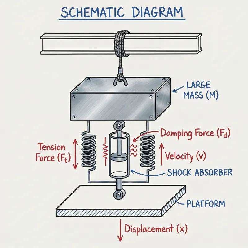 Dynamic Two-Spring System with Damping Feature
