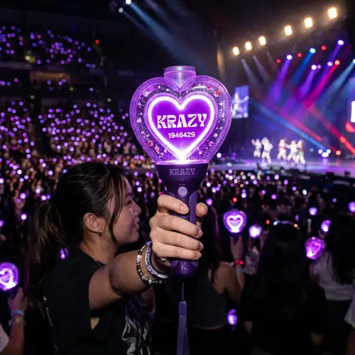 KRAZY Purple Kpop Glow Stick - Light Up the Night