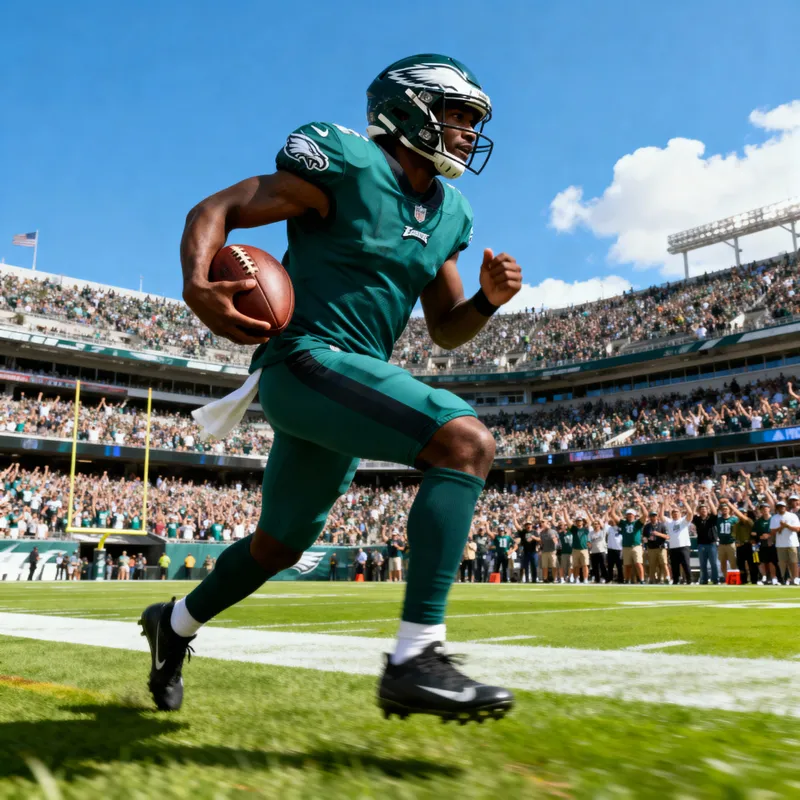 Exciting Play by Young Black Football Star