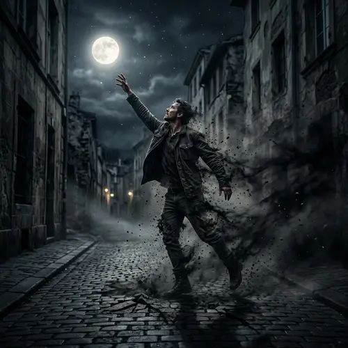 Man Reaching for Moon - A Touch of Mystery