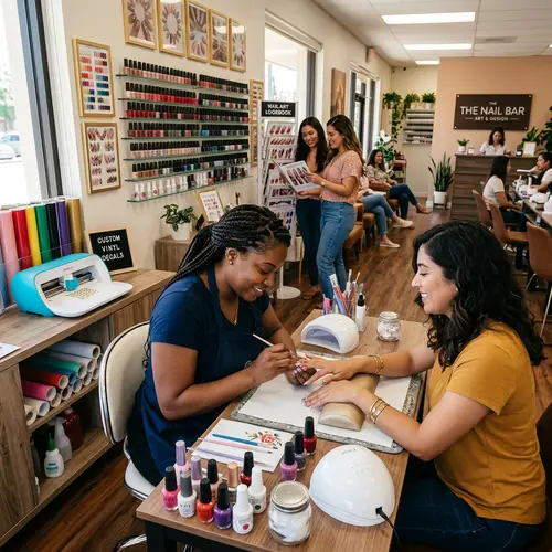 Nail Salon: Intricate Nail Art & Vinyl Designs