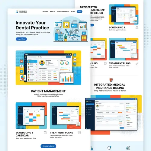 Innovative Dental Office Software Interface by Innovato Technologies
