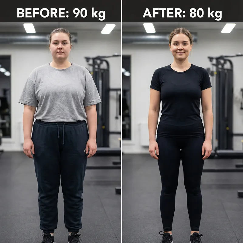 Stunning Transformation: 90kg to 80kg Weight Loss