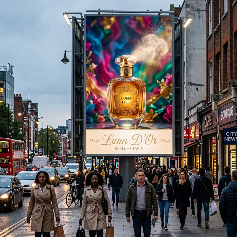 Chic Fragrance Store Signboard | Perfumes for Every Taste