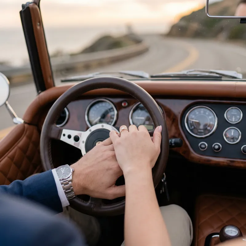 Romantic Hands on Porsche's Steering Wheel | Love Connection Romantic Hands on Porsche's Steering Wheel | Love Connection