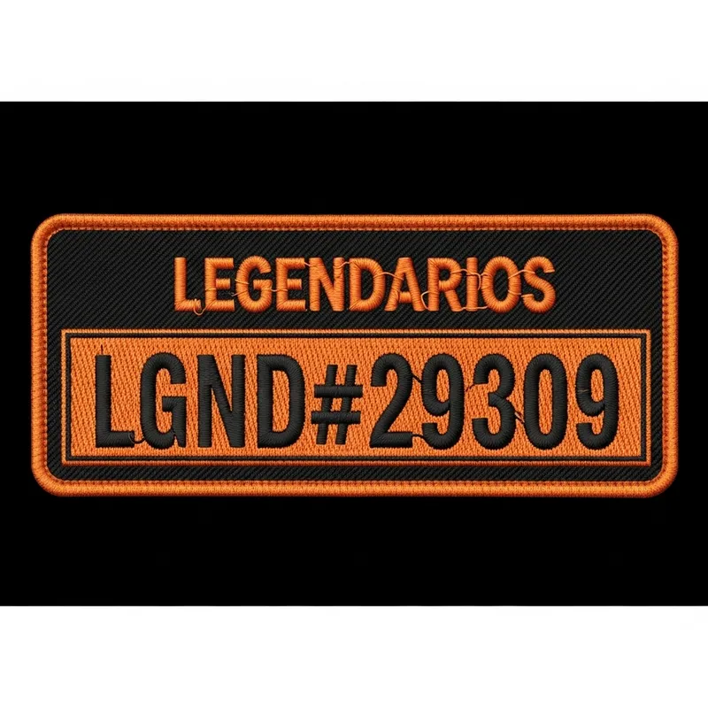 LGND#29309 Patch with Legendary Logo - Orange & Black