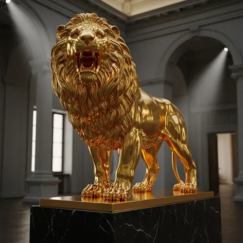 Transform Any Image into a Gold Statue