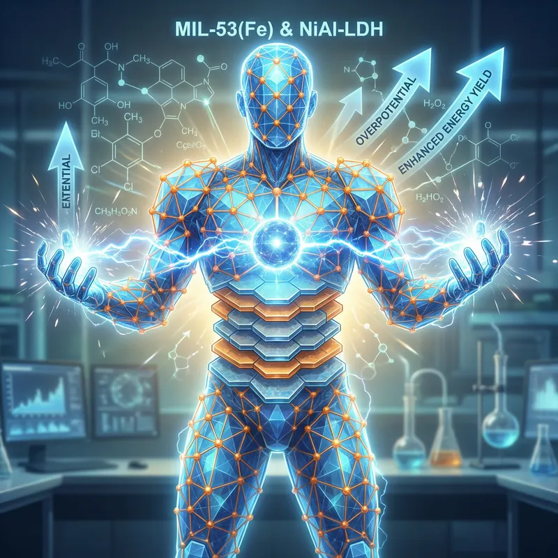 Dramatic MIL-53(Fe) & NiAl-LDH Composite Material Imagery