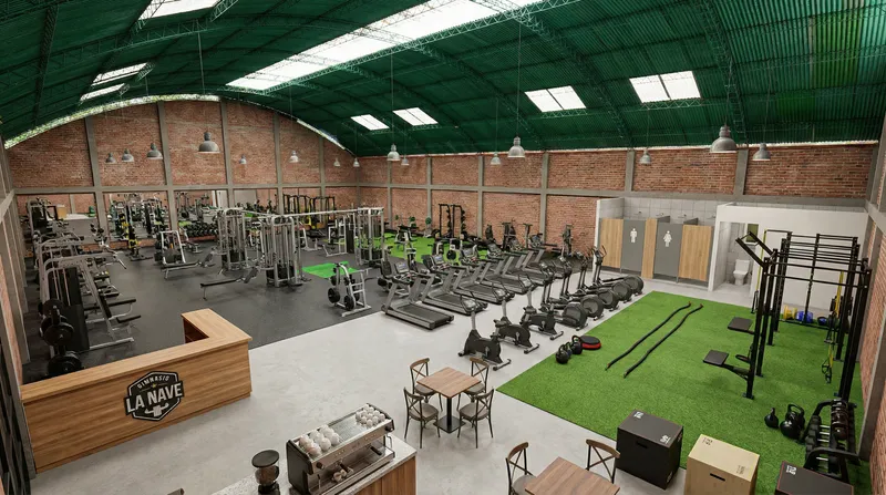 Design a 600m2 Gym with Cardio & Weight Machines