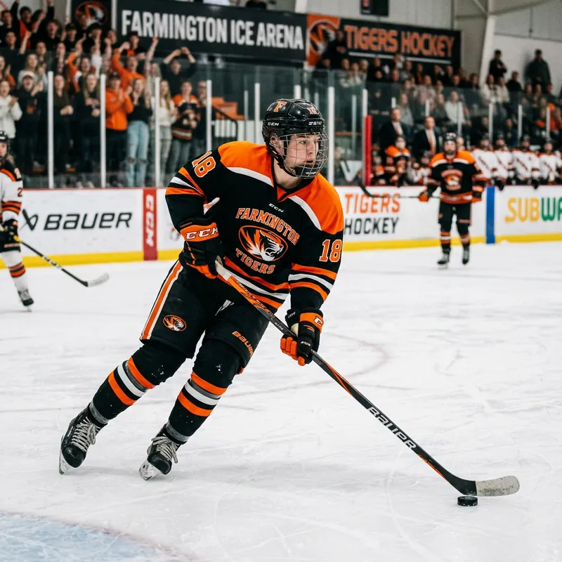 Farmington Tiger Hockey Player Gear