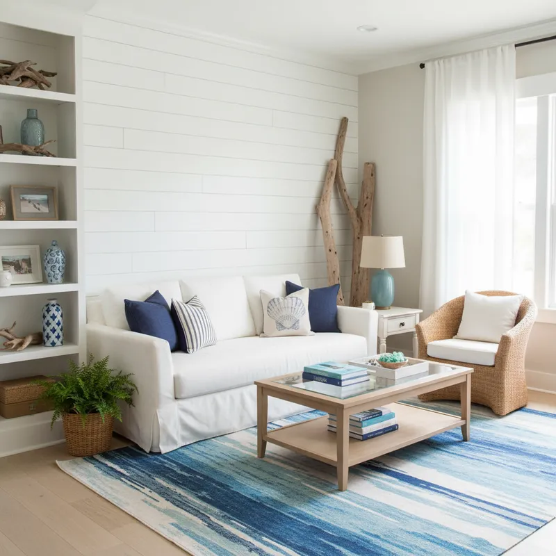 Coastal Style Living Room Transformation