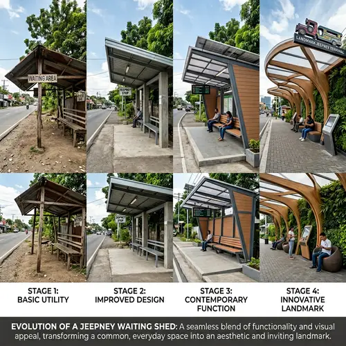 Evolution of Jeepney Waiting Shed Design: Functionality & Appeal