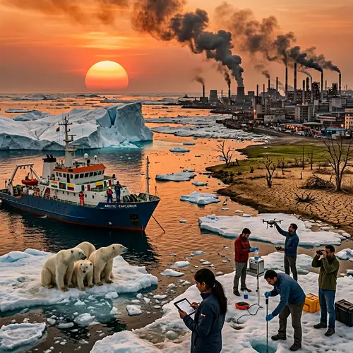 Captivating Global Warming Image: Impact on Arctic Wildlife and Climate