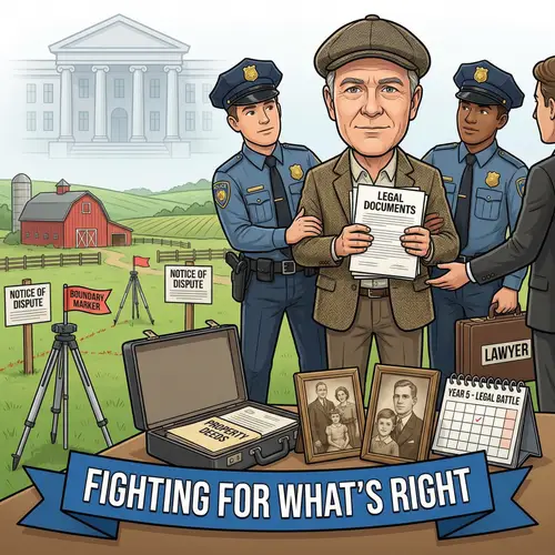 Landlord Dispute Cartoon: Legal Battle Depicted