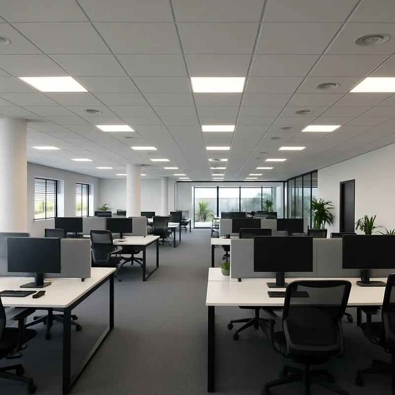 Modern Open Space Office Design for Tech Companies