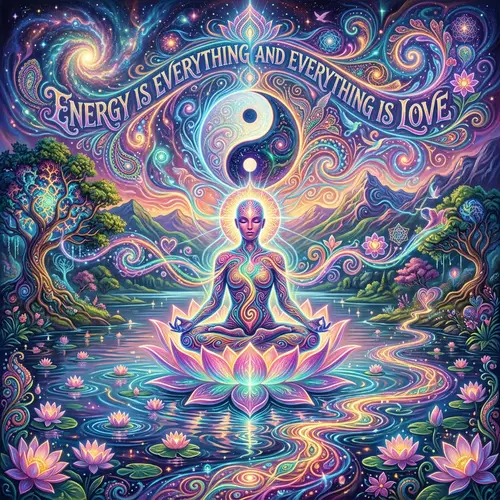 Ethereal Psychedelic Art Visualizing Energy and Love