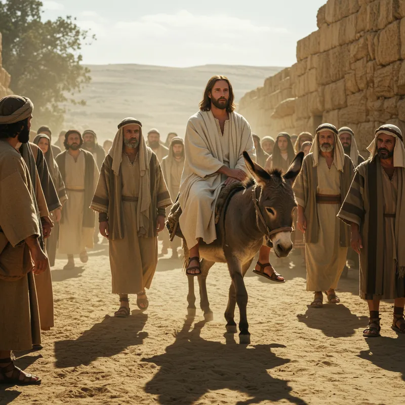 Jesus on a Donkey in Galilee: 2000 Years Ago