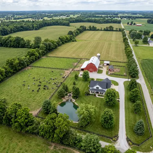 Explore a Scenic 160-Acre Indiana Farm Layout