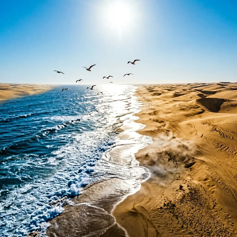 Ocean Mirage: Captivating Contrast