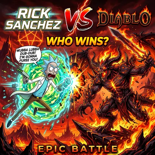 Rick Sanchez vs Diablo: Epic Miniature Showdown
