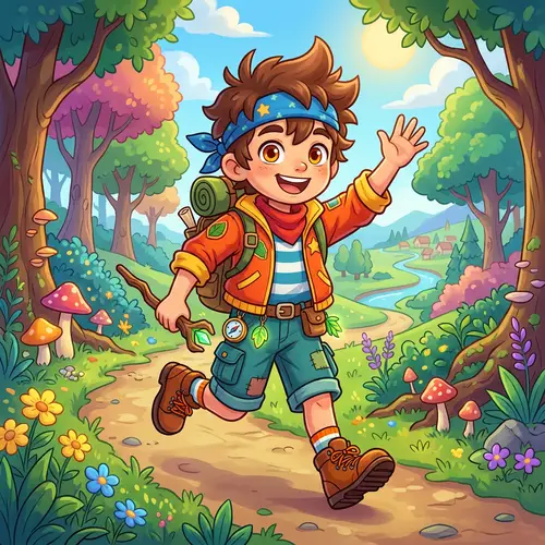 Vibrant 2D Art Cute Boy Character for 2D Games