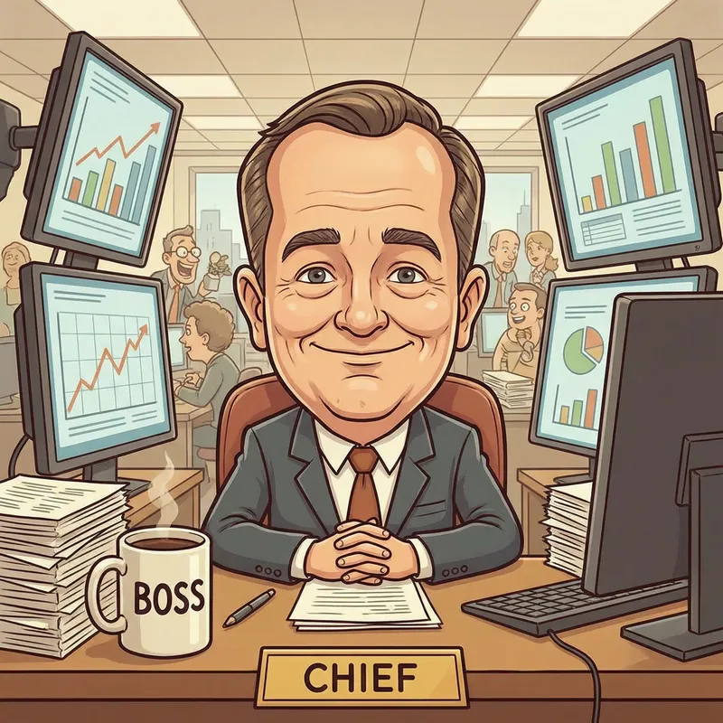 Caricature of a Chief: Unique Artwork Creation