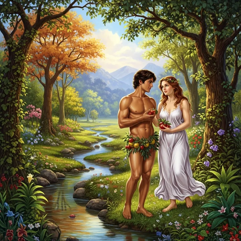 Adam and Eve in the Garden of Eden