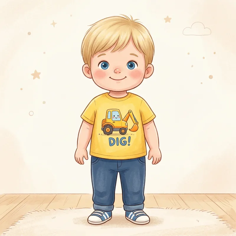Cute Character Design of Arthur the Boy