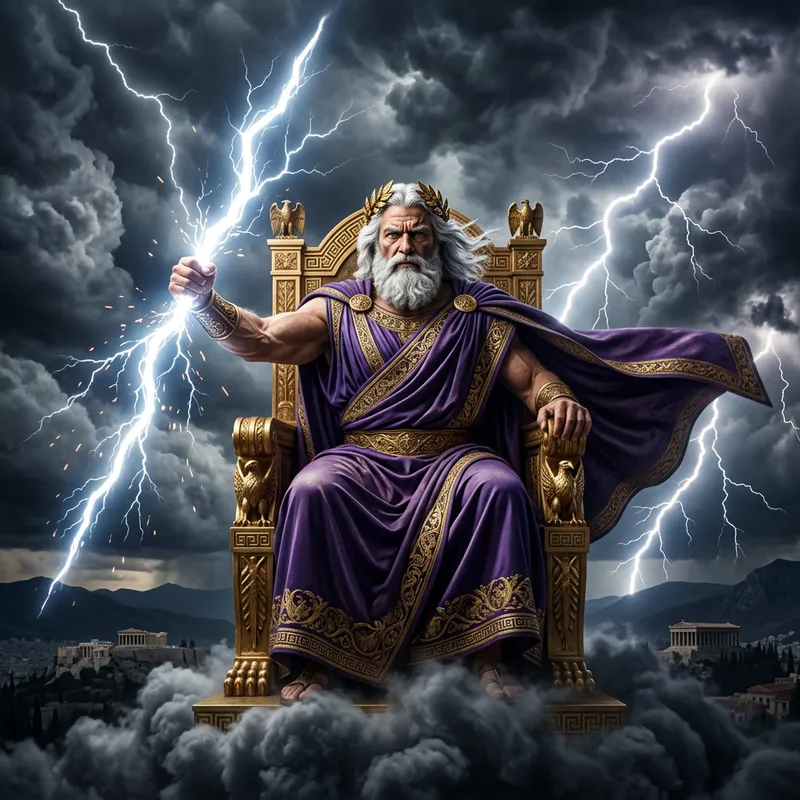 Zeus - Powerful Greek God of Lightning and Thunderbolts