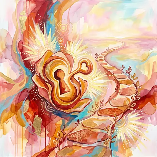 Unlock Your True Potential | Abstract Art Design