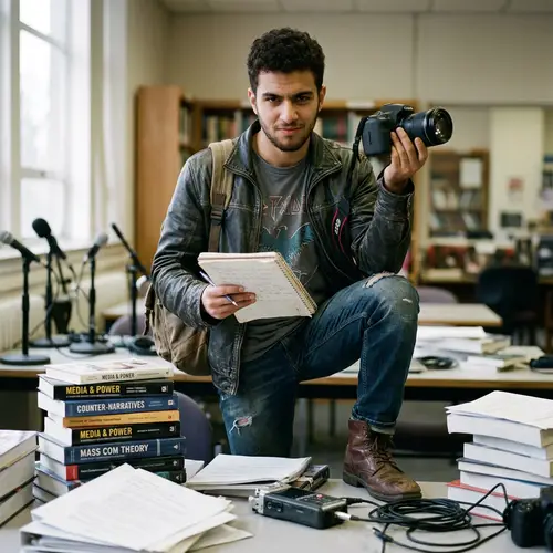 Rebellious Mass Communication Student Defying Traditional Norms