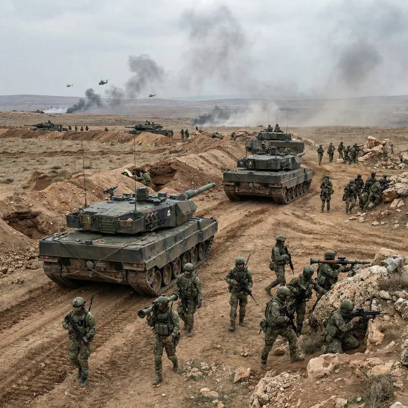 Mechanized Infantry & Tank Battalion in Modern Defensive Battle