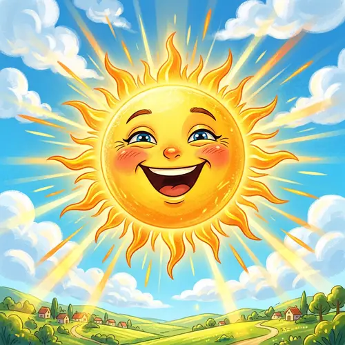 Beautiful Laughing Sun: Brighten Your Day