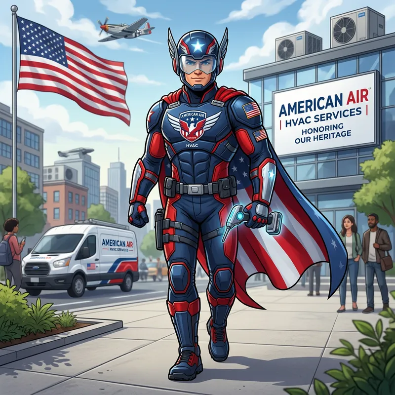 Dynamic Mascot for American Air - HVAC Design Dynamic Mascot for American Air - HVAC Design