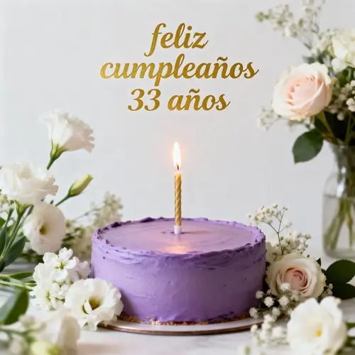 Elegant Purple Birthday Cake Design for WhatsApp