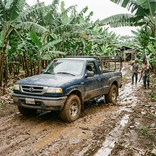 Mazda Pickup Truck in Banana Plantation Adventure